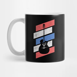 Retro Vintage Acoustic Guitar Mug